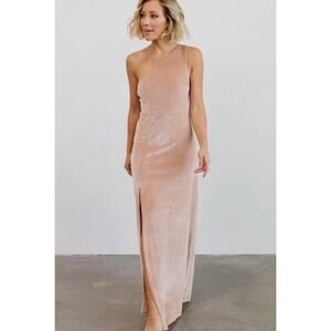Baltic Born One-Shoulder Blush Maxi Dress